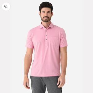 Greyson men’s XL Spirit polo short sleeve shirt in Quartz pink color NWT
